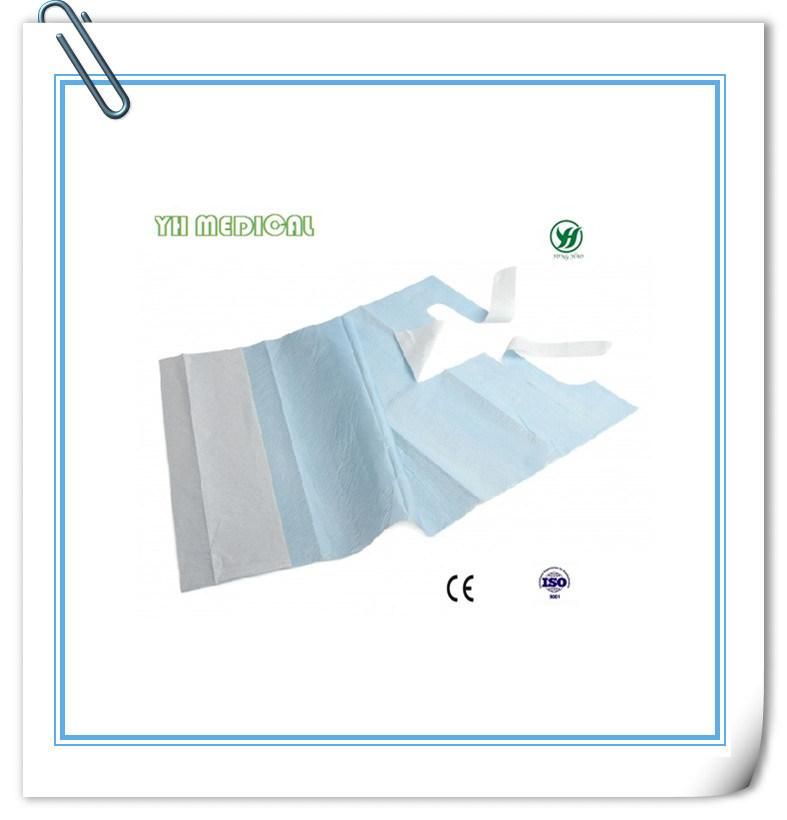 Disposable Protection Bibs for Medical Hospital Area Usage.