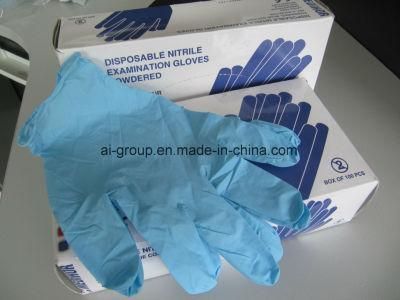 blue Nitril Medical Examination Glove for Hospital/Homecare