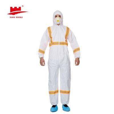 2021 Doctor Safety PP Coverall Disposable Dental Clinic Nursing Protection Suit with Hood