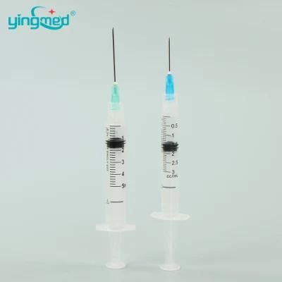 Sterile Disposable 3 Parts Syringe Medical 1ml/2ml/3ml/5ml/10ml Luer Lock Syringe