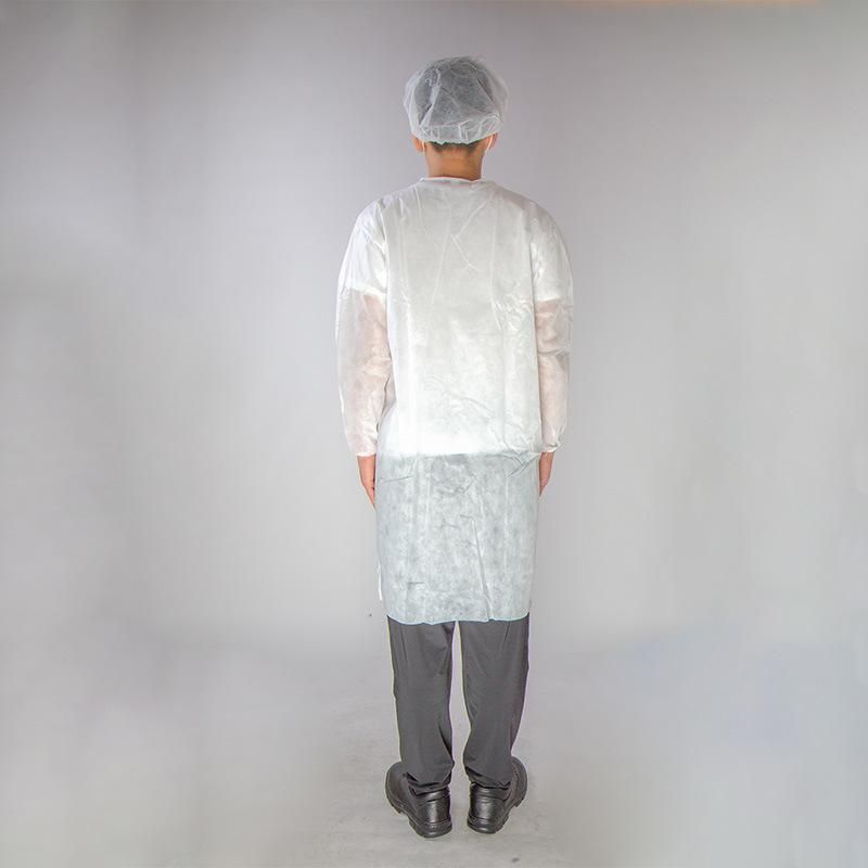 China Manufacture Non-Medical PP White Lab Wear Wholesale Uniform Lab Coat