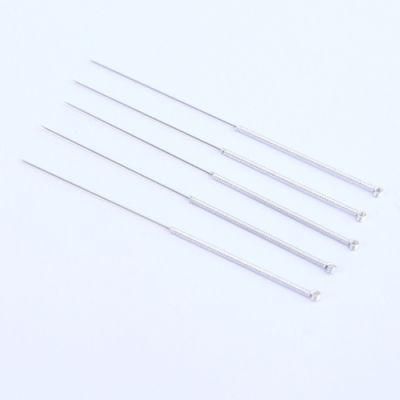 CE Approval Painless Disposable Sterile Silver Wire Handle Acupuncture Needles with Plastic Bag Packing
