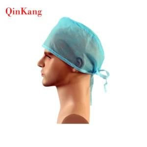 Eco-Friendly Disposable Surgical Head Cover Tie on Medical Surgical Cap