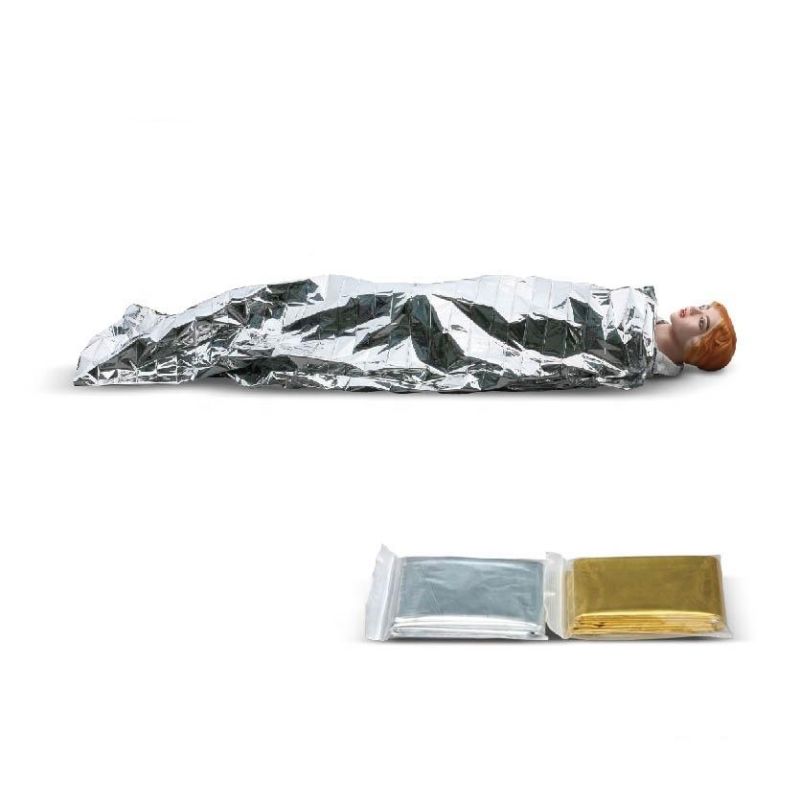 2022 First Aid Blanket Wholesale Windproof and Waterproof Foil Mylar Blanket Thermal Emergency Survival Rescue Pet Foil Emergency Blanket