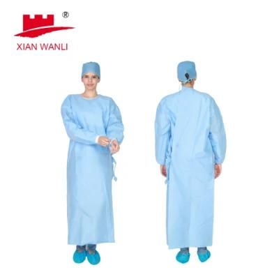 Professional Autoclavable Sterile Fold Isolate Dust Bacteria Long Sleeve Surgical Gown