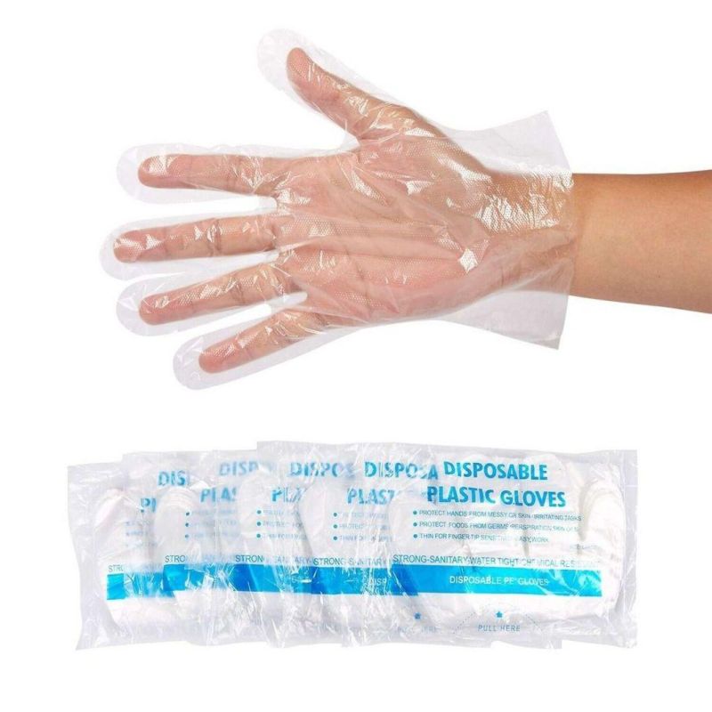 Disposable PE Plastic Food Safe Test Gloves