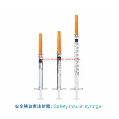 Manufacturer Price Disposable Insulin Syringe 50/101units for Insulin Injection with CE/ISO Certificate