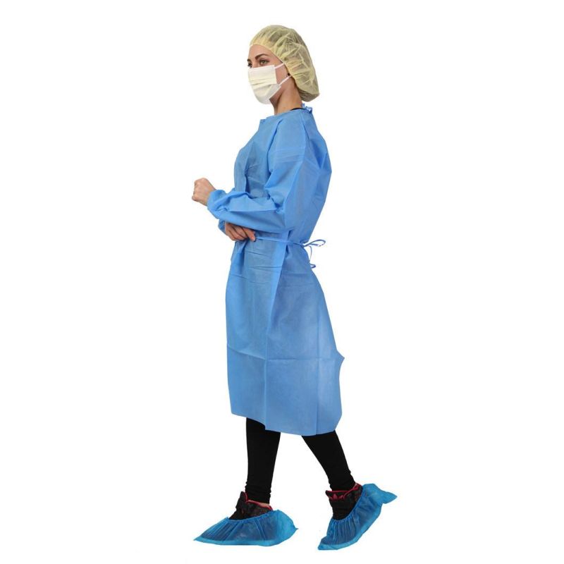 Disposable Gowns SMS/PPE Disposable Non Woven Surgical Isolation Gown Disposable Isolation Gowns