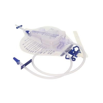 China High Quality CE/ISO 2000ml Disposable Medical Urine Drainage Bag for Adult