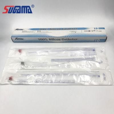 Hot Brand 2 Way Double Lumen Silicone Coated Double Balloon Latex Foley Nelaton Catheter