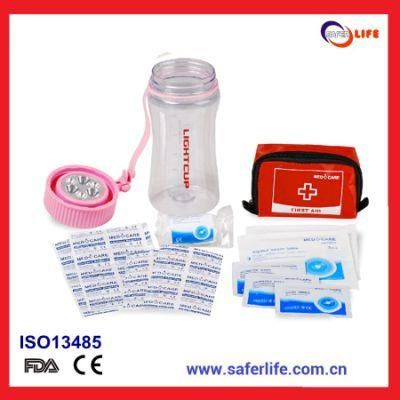 Creative Outdoor Waterproof Survival First Aid Kit with Light