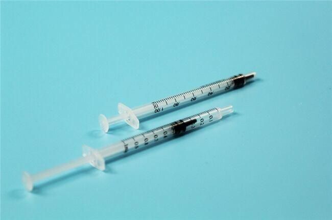 Disposable Medical Luer Lock Luer Slip 1ml Syringe with Needle for Vaccine Injection CE ISO
