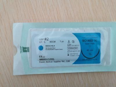 Wego Brand Silk Surgical Suture 2# with Good Quality