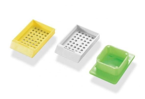 Lab Medical Consumables Plastic Square Shape Holes Embedding Cassette
