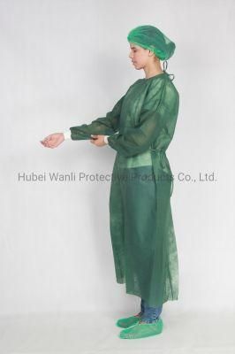 Water Resistant Isolation Gown En13795 Disposable SMS Surgical Gown