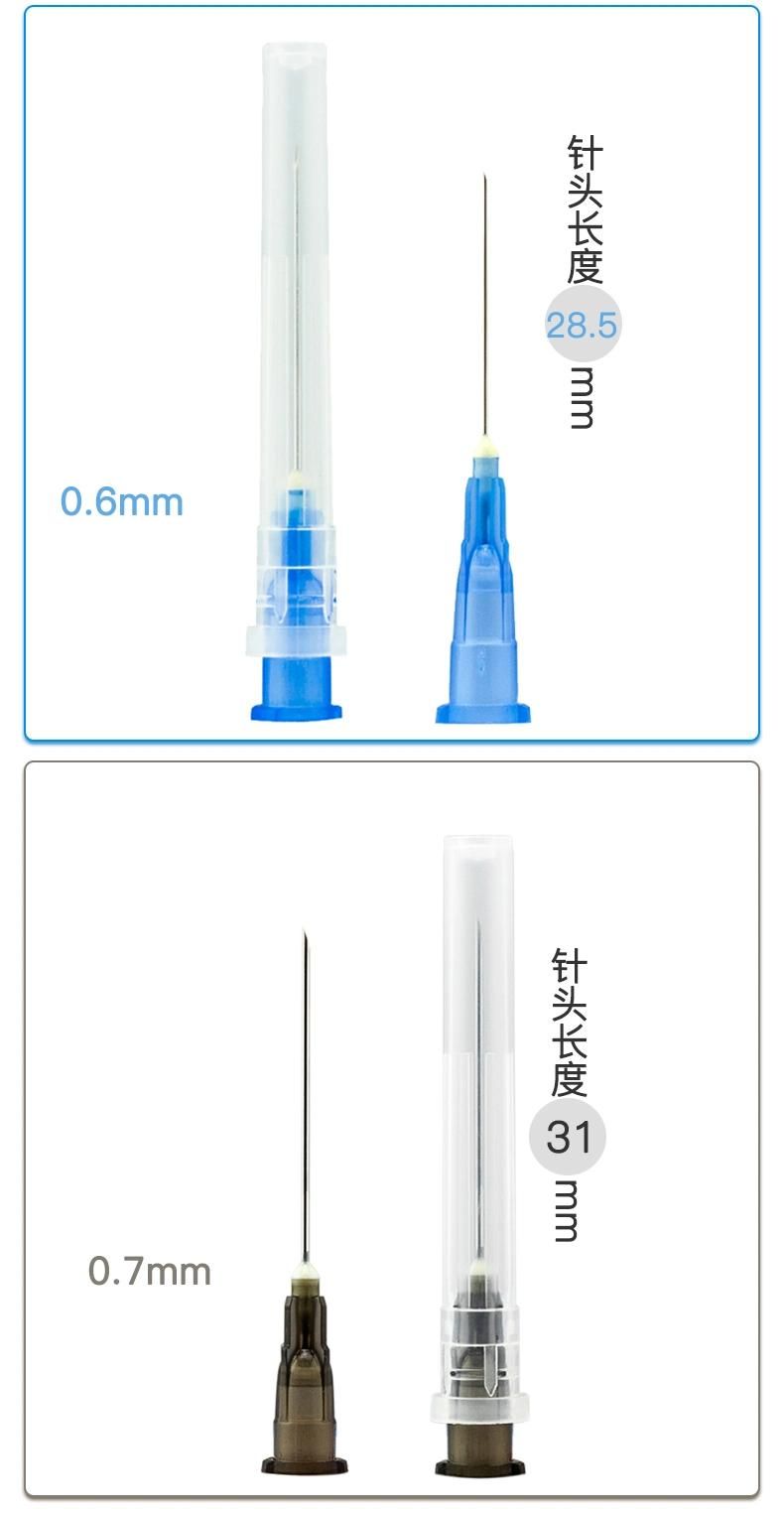 Disposable Medical Sterile Injection Needle 0.6mm*28.5mm Medical Syringe Needle Needle Device