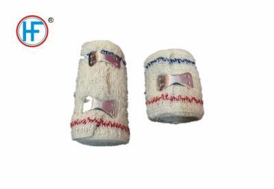 Mdr CE Approved Cotton Disposable Hemostasis Blue Line Elastic Crepe Bandage
