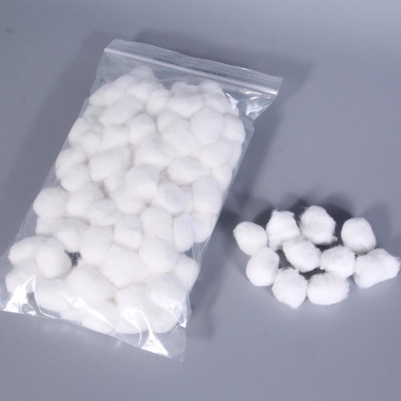 100PC/Bag Disposable Medical Dressing Non Sterile 1g Cotton Ball