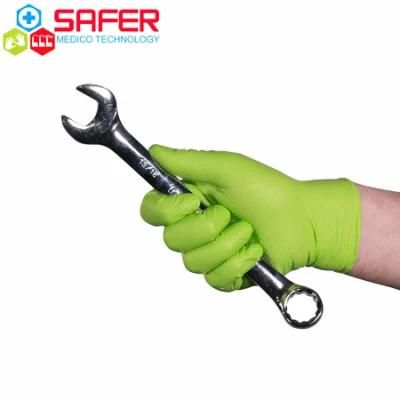 Latex and Nitrile Gloves Powder Free Food Grade with High Quality Green