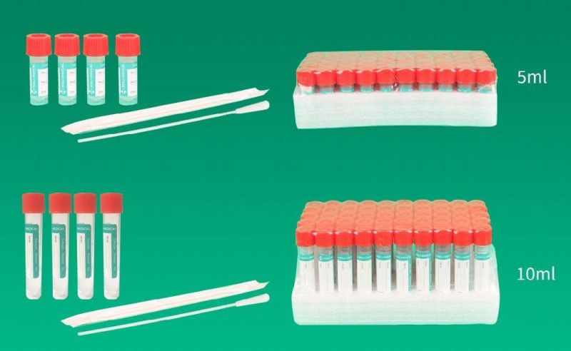 Laboratory Sample Specimen Collection Transport Medium (VTM) with Swab Kit