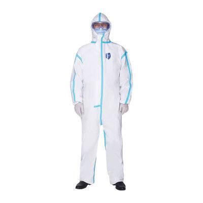 Factory Price White Coveralls Medical Disposable with Hood