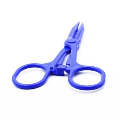 Disposable Plastic Curved Hemostatic Forceps
