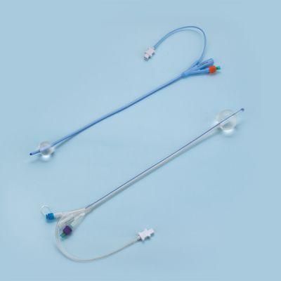 Silicone Foley Catheter with Temperature Sensor / Probe