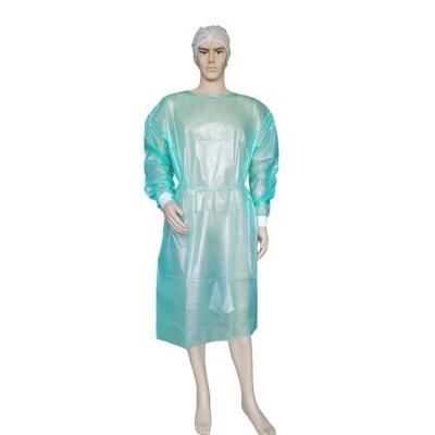Disposable Green En13795 PP+PE Isolation Barrier Gowns