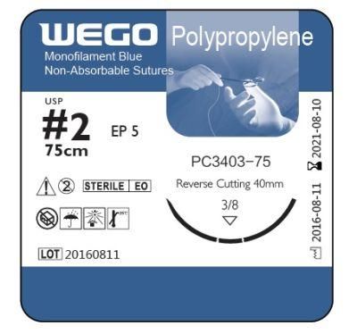 High Quality Polypropylene Sutures in Big Size