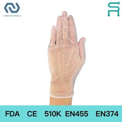 FDA CE Disposable PVC Gloves Powder Free Vinyl Gloves