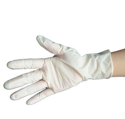 Customized Disposable White Transparent Powder-Free Rubber Latex Examination Gloves