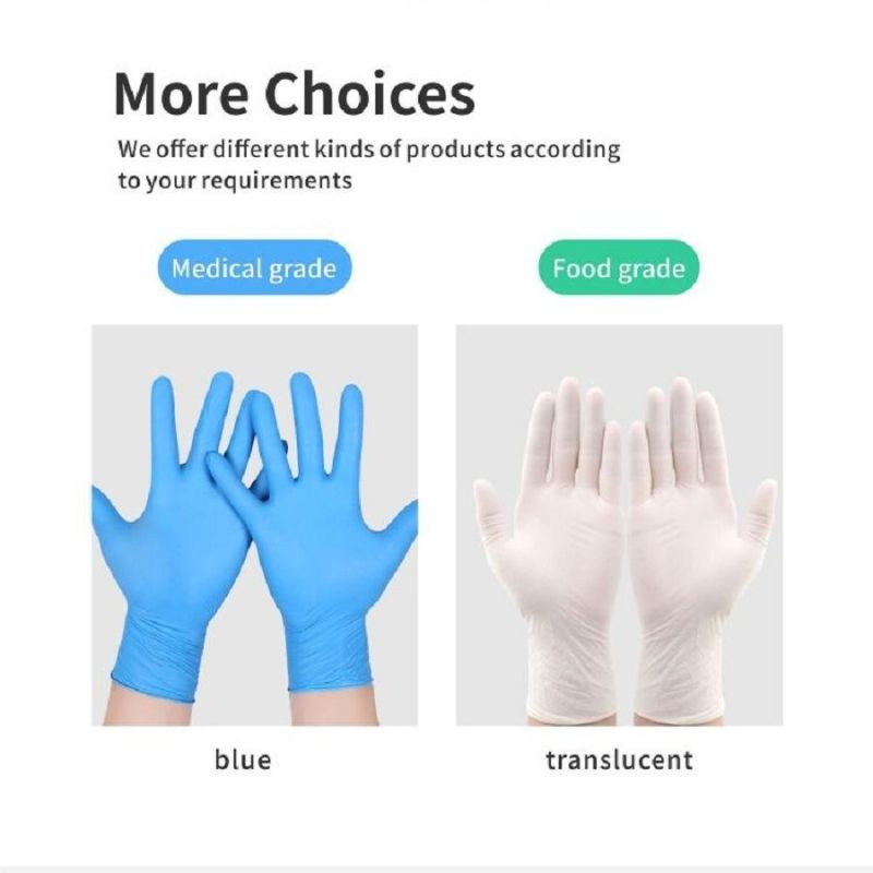 Factory Direct Sale Nitrile Medical Production Disposable The Powder Powdered Latex Gloves