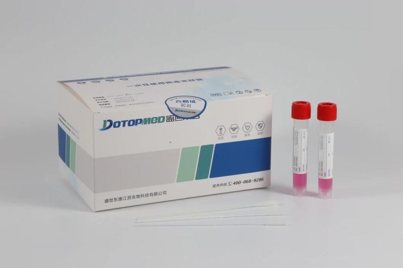 Disposable Medical Supplies Sampling Kit Virus Transport Medium Sample Tube with Flocking Swab