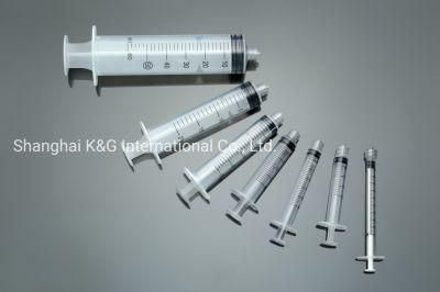 Luer Lock Slip 3-Parts Syringe with Needle 5ml 10ml 20ml 50ml