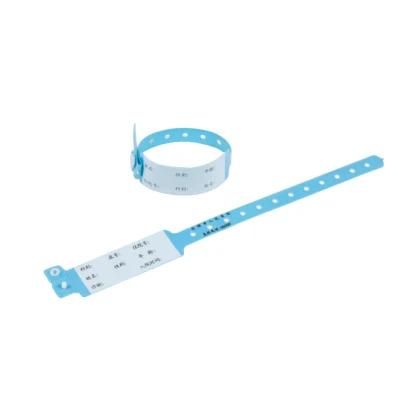 One Time Used Medical PVC Hospital Wristband for Patient