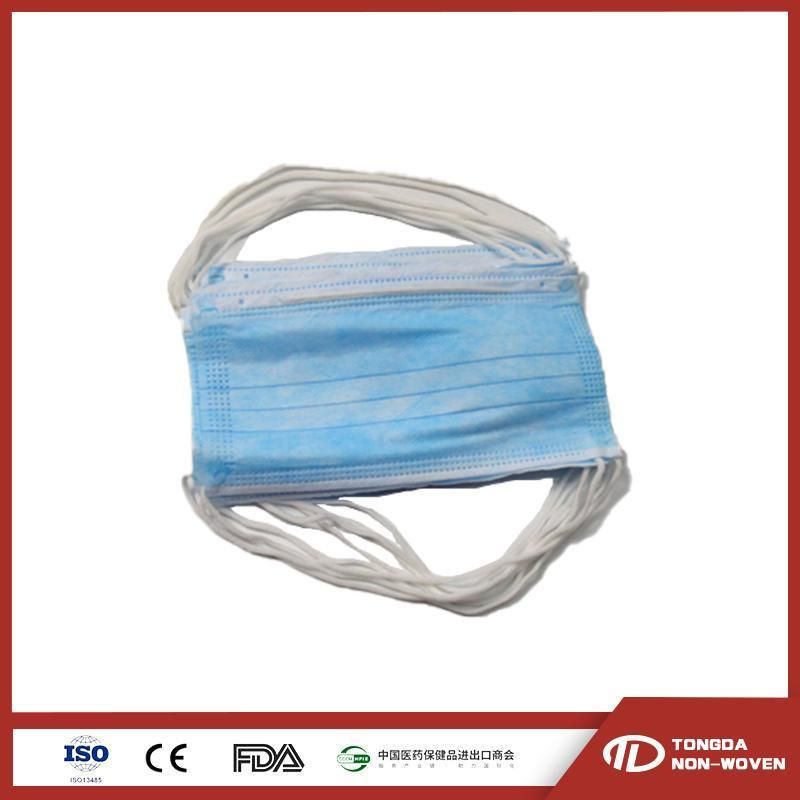 Qualified Factory Stock Products 2 Ply Head-Loop Style Disposable Face Mask