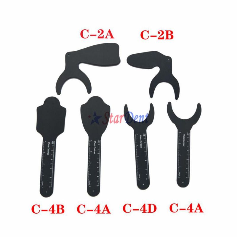 Dental Photo Contrast Black Background Board Orthodontic Intraoral Photographic Contraster Palatal Photography Contraster 6PCS