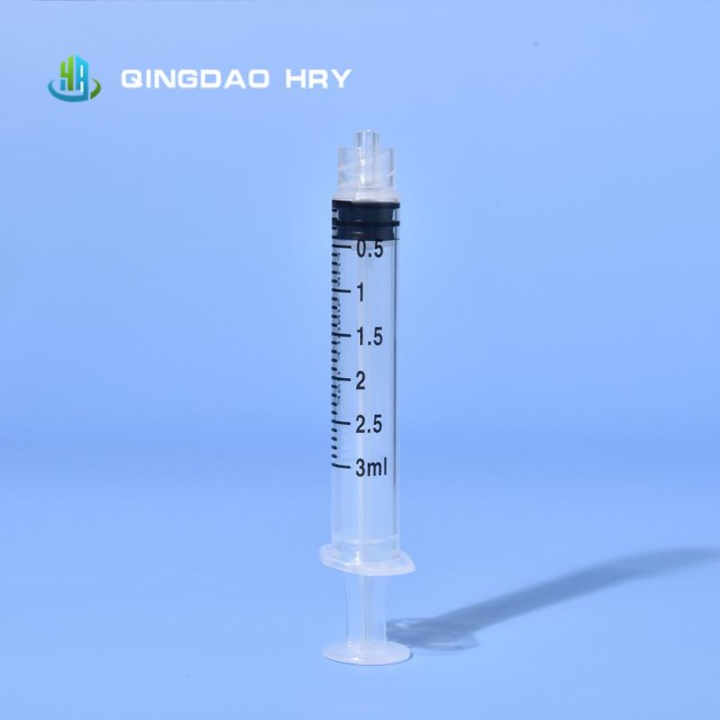 3 Parts Syringe Without Safety Needle Luer Slip/ Lock CE FDA ISO & 510K