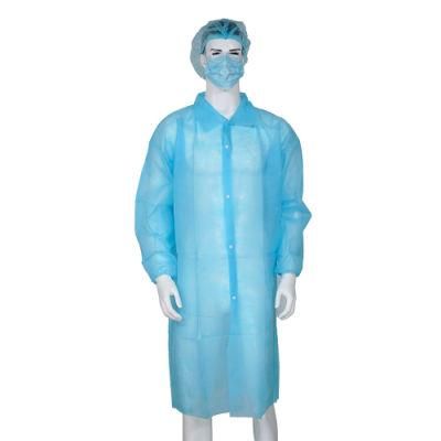 Hot Sale Lab Coat Isolation Gown Disposable Dustproof Cleanroom Coat