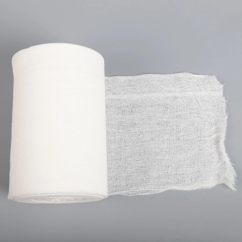 40s 90cm X 91m Medical 100% Natural Cotton Zigzag Absorbent Folded Gauze Roll