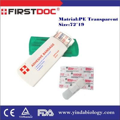 72X19mm PE Transparent First Aid Adhesive Bandage Strips
