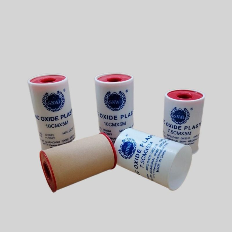 Medical Disposable Zinc Oxide Plaster Roll 18cm*5m Adhesive Breathable Perforated Cotton Tape Plaster