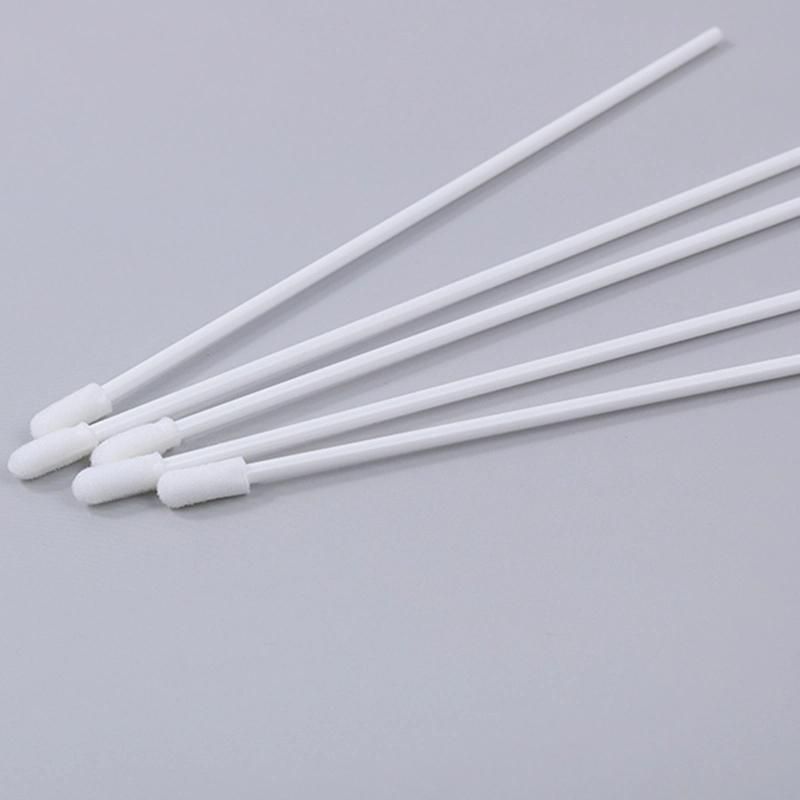 Factory Foam Tip Sampling Plastic Stick Medical Test Swab