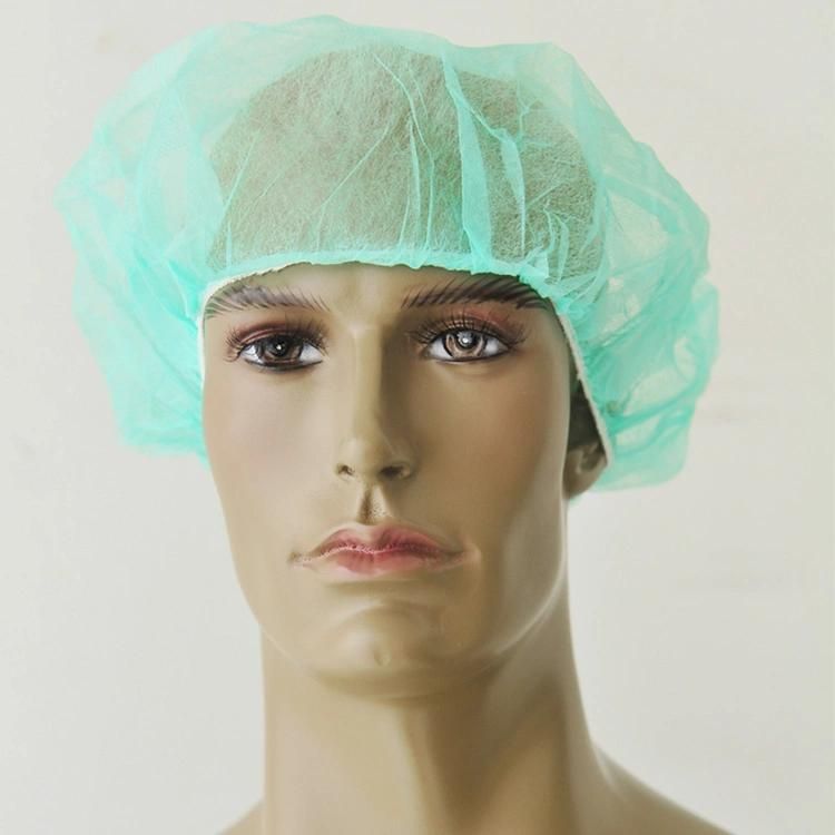 Hospital Surgical Disposable Non Woven Mob Clip Bouffant Cap