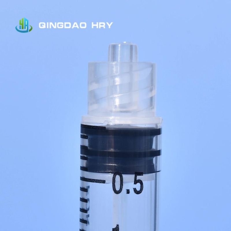 Medical Injection Disposable Syringe 1/3/5/10 Ml Three Parts Luer Lock Safety Syringe Without Needle Fast Delivery From Manufacture