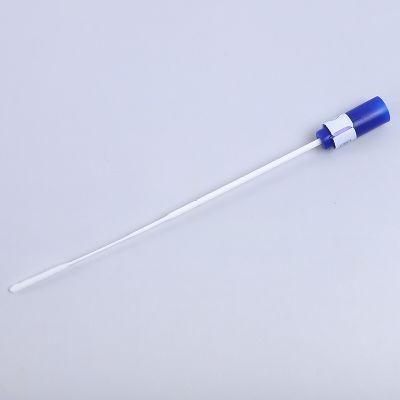 Specimen Collection Nose Disposable Nasal Flocked Swab Stick Tube 17.8cm/8.5cm Breakpoint High Quality