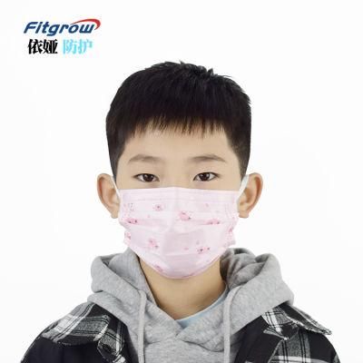 Wholesale Breathable Medical Cartoon Design Bacterial Protective Disposable 3 Ply Surgical Face Mask for Kids Manufacturer Mask