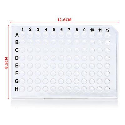 Factory Supply Wholesale Price 0.2ml Transparent Half Skirt 96well PCR Plate
