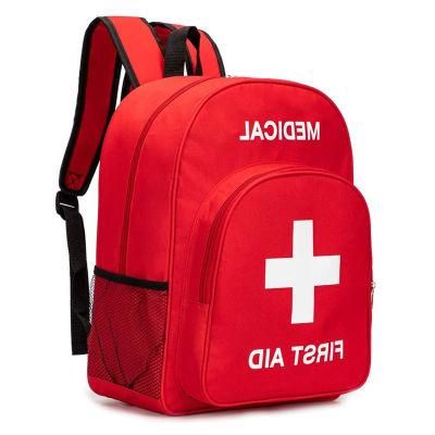 First Aid Backpack for Empty Emergency Red First Aid Medical Backpacks Medicine Bag