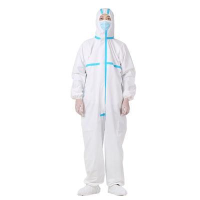 Disposable Isolation Gown White Safety Clothing Doctor Robe Protective Suit